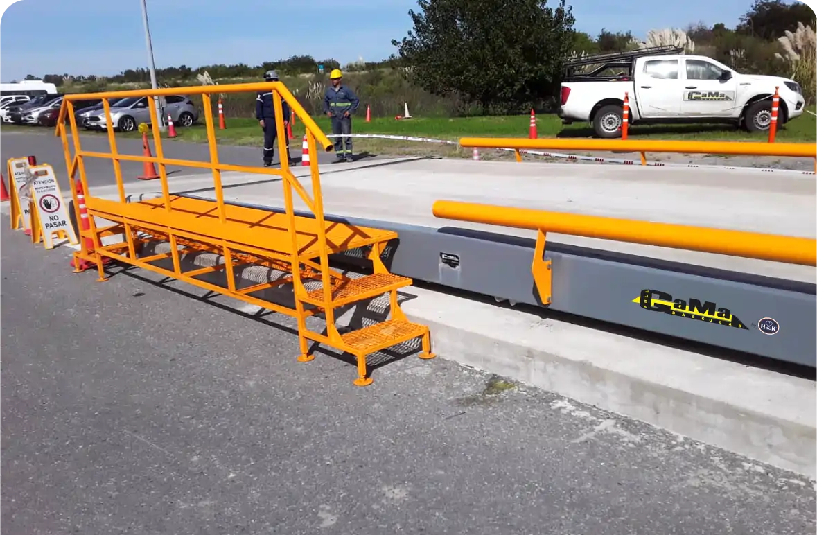 Pasarelas laterales para basculas camioneras